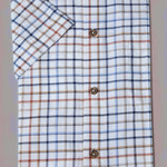 DG's Drifter Mens - Regular Short Sleeve Ivano Casual Shirt - Brown Check - 14822SS 45 - Wildvine Clothing, Spalding, Lincolnshire