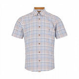 DG's Drifter Mens - Regular Short Sleeve Ivano Casual Shirt - Brown Check - 14822SS 45 - Wildvine Clothing, Spalding, Lincolnshire