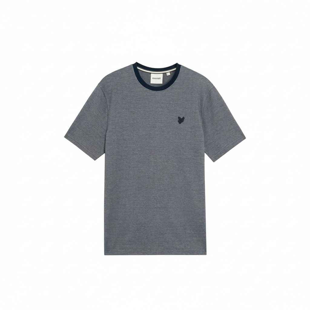 Lyle & Scott - Mens Pique Interlock T-Shirt - Chambray Blue X973 - Wildvine Clothing, Spalding, Lincolnshire