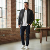 Jackdaw - Mens Elijah Chenille Sherpa Full Zip Jumper - Charcoal - Wildvine Clothing, Spalding, Lincolnshire
