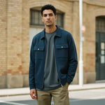 Lyle & Scott - Mens Interlock Jersey Overshirt - Carbon X898 - Wildvine Clothing, Spalding, Lincolnshire
