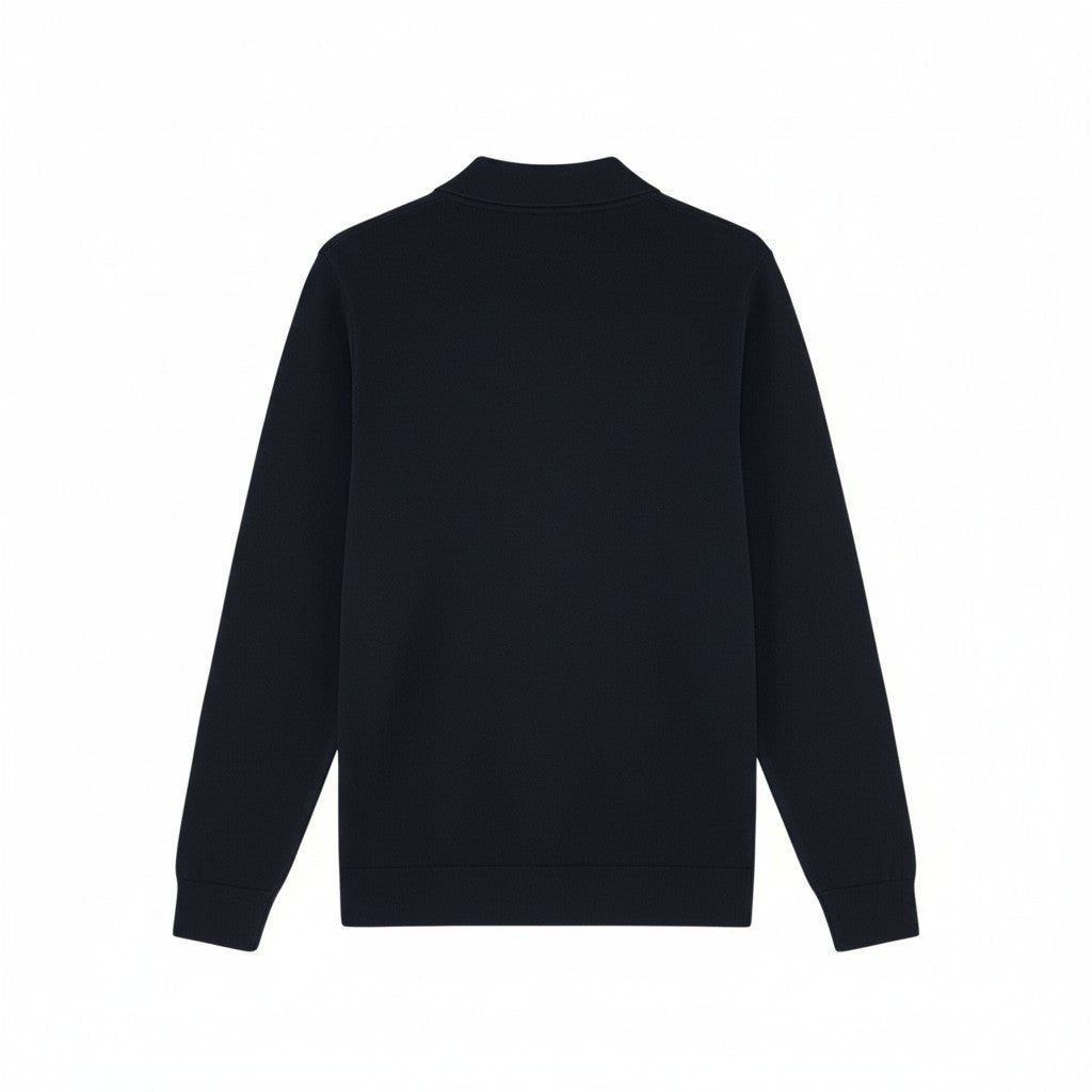 Lyle & Scott - Mens Cotton Knitted Shirt - Dark Navy - KN2415V Z271 - Wildvine Clothing, Spalding, Lincolnshire