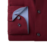 OLYMP - Mens Shirt - Level Five Body Fit - Dark Red - Wildvine Clothing, Spalding, Lincolnshire