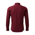 OLYMP - Mens Shirt - Level Five Body Fit - Dark Red - Wildvine Clothing, Spalding, Lincolnshire