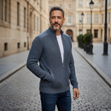 Jackdaw - Mens Noah Full Zip Fleece Lined Jumper - Denim - Wildvine Clothing, Spalding, Lincolnshire