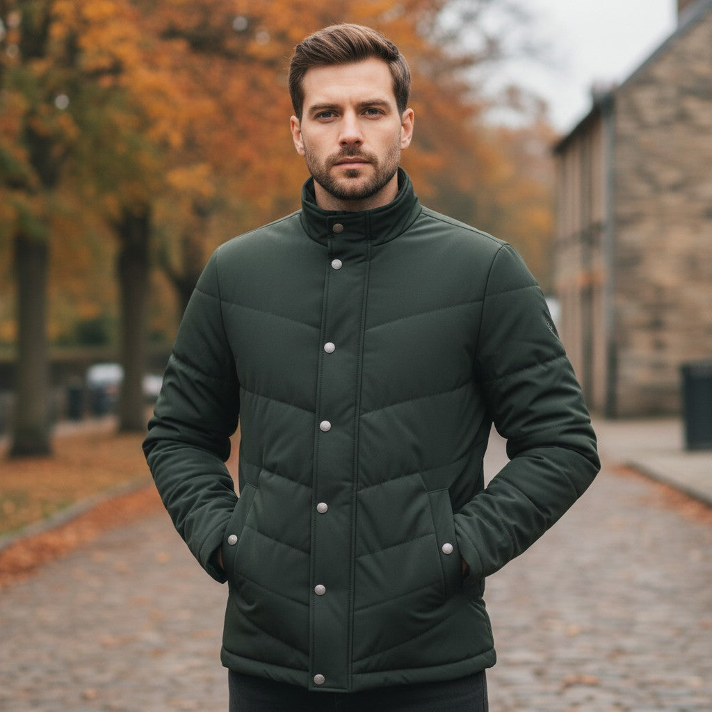 Douglas - Mens - Gowan Casual Jacket - Khaki - Wildvine Clothing, Spalding, Lincolnshire