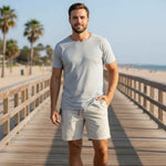 Gurteen - Mens Shorts - Summer Bermuda - Dove Grey - 1999 999 - Wildvine Clothing, Spalding, Lincolnshire