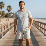 Gurteen - Mens Shorts - Summer Bermuda - Dove Grey - 1999 999 - Wildvine Clothing, Spalding, Lincolnshire