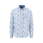 Fynch-Hatton - Mens Shirt - Premium Print - Crystal Blue 604 - Wildvine Clothing, Spalding, Lincolnshire
