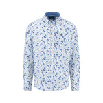 Fynch-Hatton - Mens Shirt - Premium Print - Crystal Blue 604 - Wildvine Clothing, Spalding, Lincolnshire