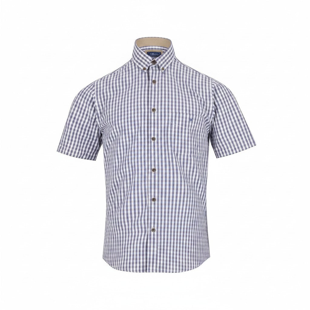 DG's Drifter Mens - Regular Short Sleeve Casual Shirt - Stone Geneva - Wildvine Clothing, Spalding, Lincolnshire