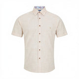 DG's Drifter Mens - Regular Short Sleeve Casual Shirt - Giovanni - Stone - 14501SS 92 - Wildvine Clothing, Spalding, Lincolnshire