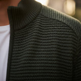 Jackdaw - Mens Noah Full Zip Fleece Lined Jumper - Green - Wildvine Clothing, Spalding, Lincolnshire