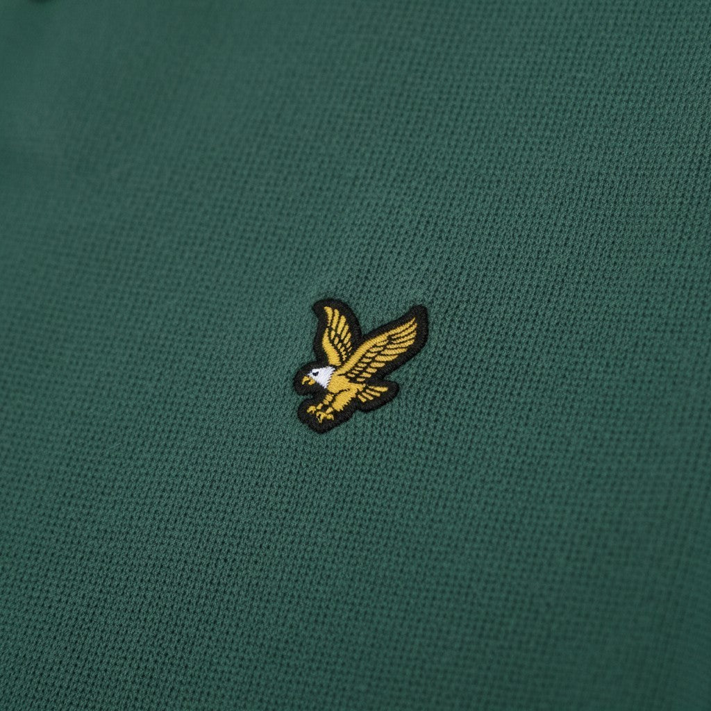 Lyle & Scott - Mens Cotton Short Sleeve Knitted Polo - Everglade KN2412V W130 - Wildvine Clothing, Spalding, Lincolnshire