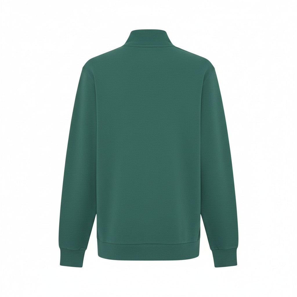Lyle & Scott - Mens Loopback Quarter Zip Sweat - W130 Everglade - Wildvine Clothing, Spalding, Lincolnshire