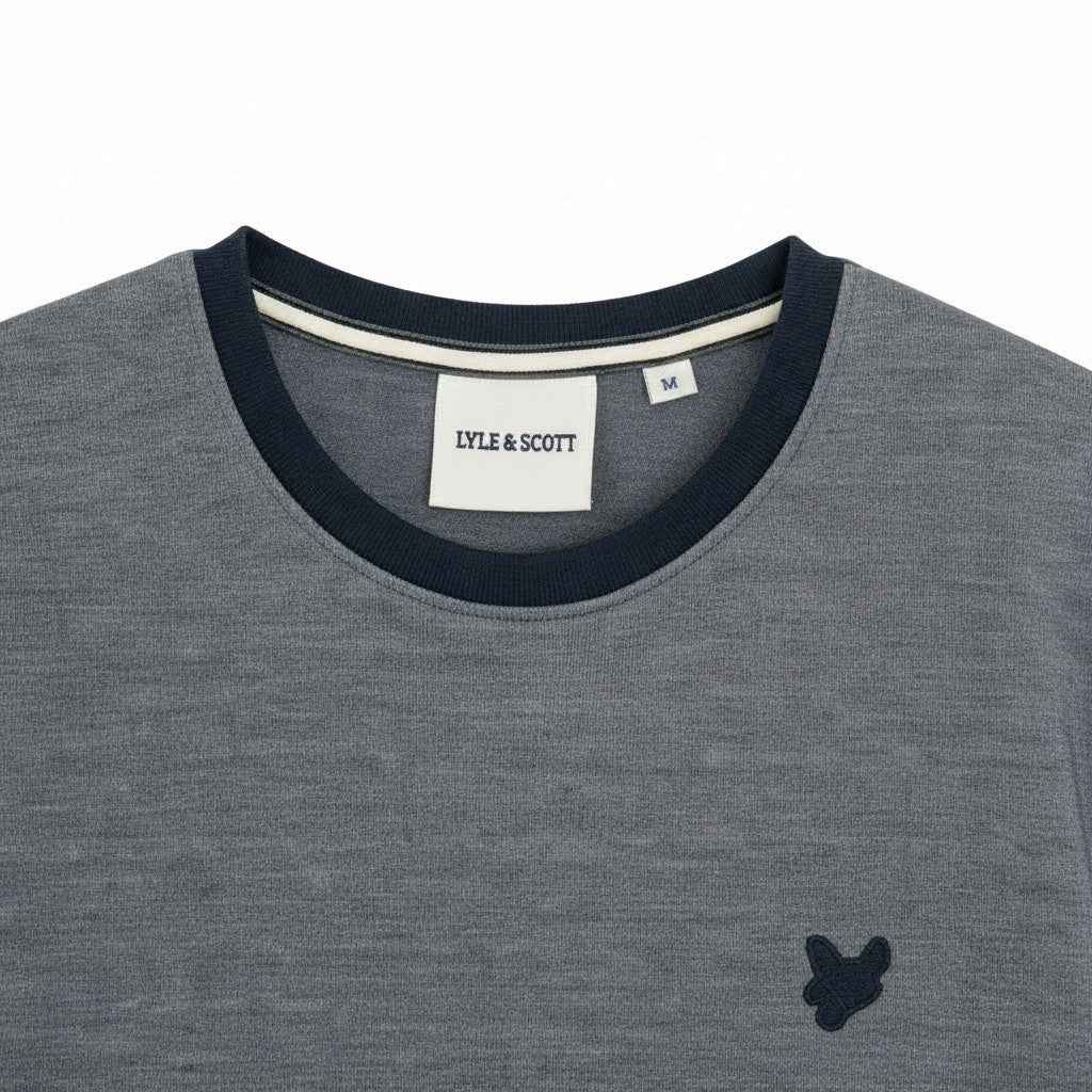 Lyle & Scott - Mens Pique Interlock T-Shirt - Chambray Blue X973 - Wildvine Clothing, Spalding, Lincolnshire