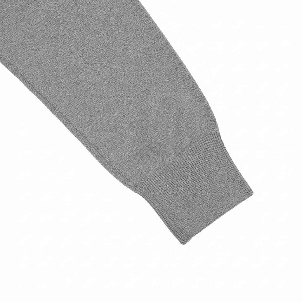 Lyle & Scott - Mens Cotton Merino V Neck Jumper - Mid Grey Marl T28 - Wildvine Clothing, Spalding, Lincolnshire