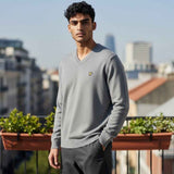 Lyle & Scott - Mens Cotton Merino V Neck Jumper - Mid Grey Marl T28 - Wildvine Clothing, Spalding, Lincolnshire