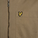 Lyle & Scott - Mens Enzyme Wash Zip Through Overshirt - Khaki Ash - LW2412V X569 - Wildvine Clothing, Spalding, Lincolnshire