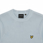 Lyle & Scott - Mens Hybrid Collar Crew Neck Jumper - Opal Blue - W596 KN2421V - Wildvine Clothing, Spalding, Lincolnshire