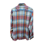 Gurteen - Mens - 100% Linen Shirt - Rome - Modern Fit / LS - Tangerine Check - Wildvine Clothing, Spalding, Lincolnshire
