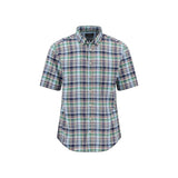 Fynch-Hatton Men's Regular Short Sleeve Casual Shirt - Madras Check – Marine - Wildvine Clothing, Spalding, Lincolnshire