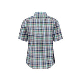 Fynch-Hatton Men's Regular Short Sleeve Casual Shirt - Madras Check – Marine - Wildvine Clothing, Spalding, Lincolnshire