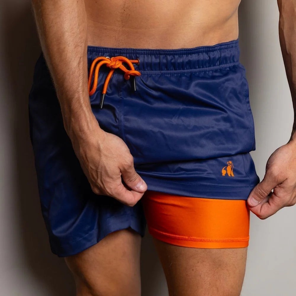 Swole Panda - Mens Swim Shorts - Hydro motion - Blue - Wildvine Clothing, Spalding, Lincolnshire