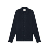 Lyle & Scott - Mens Cable Knitted Shirt - Carbon X898 - Wildvine Clothing, Spalding, Lincolnshire