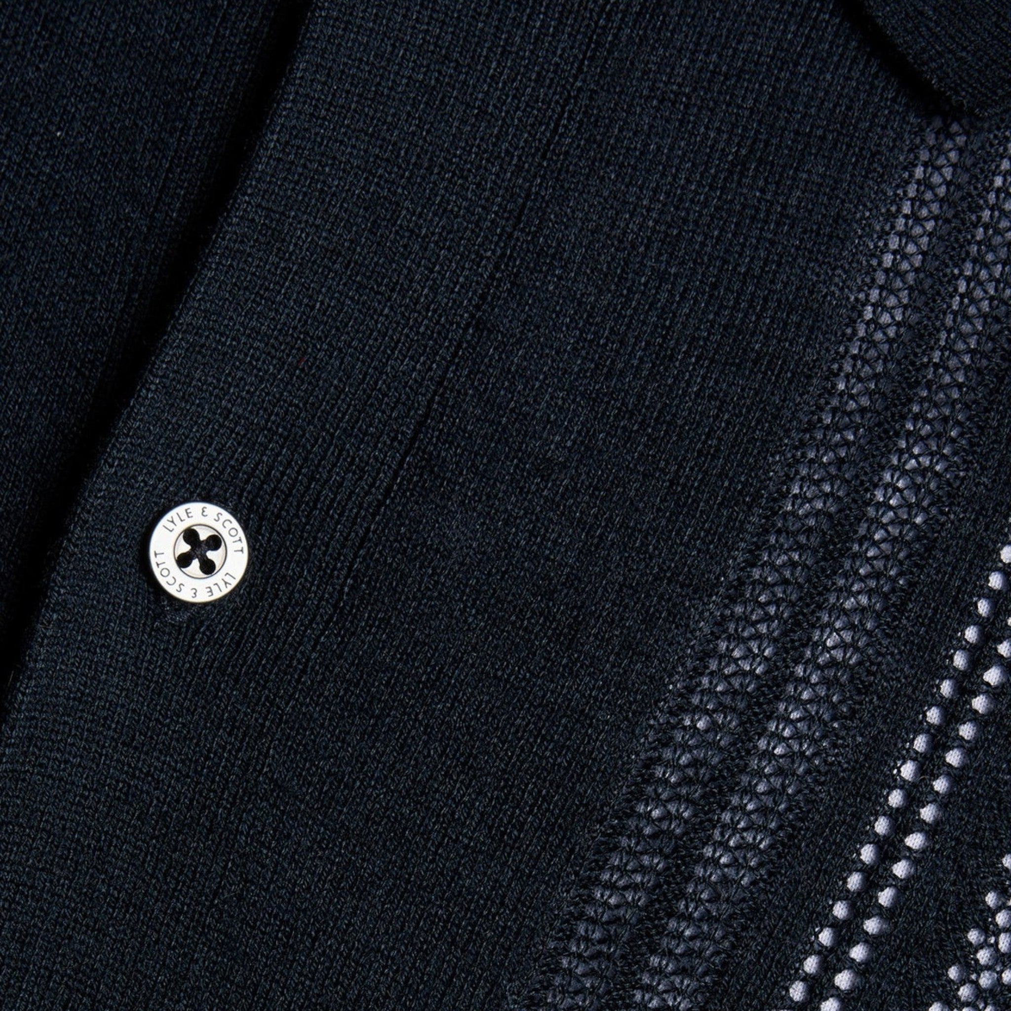 Lyle & Scott - Mens Cable Knitted Shirt - Carbon X898 - Wildvine Clothing, Spalding, Lincolnshire