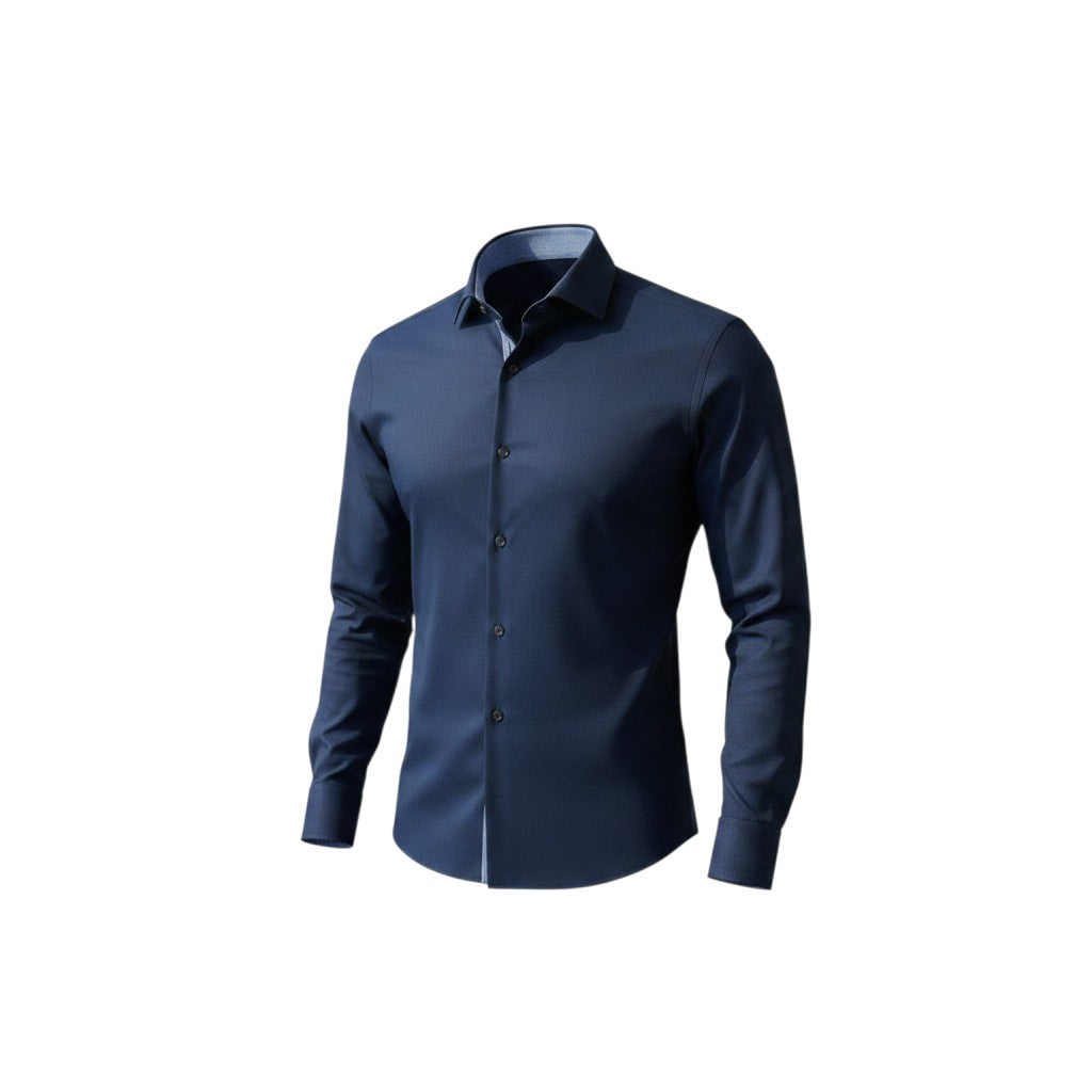 OLYMP - Mens Shirt - Level Five Body Fit - Night Blue - Wildvine Clothing, Spalding, Lincolnshire