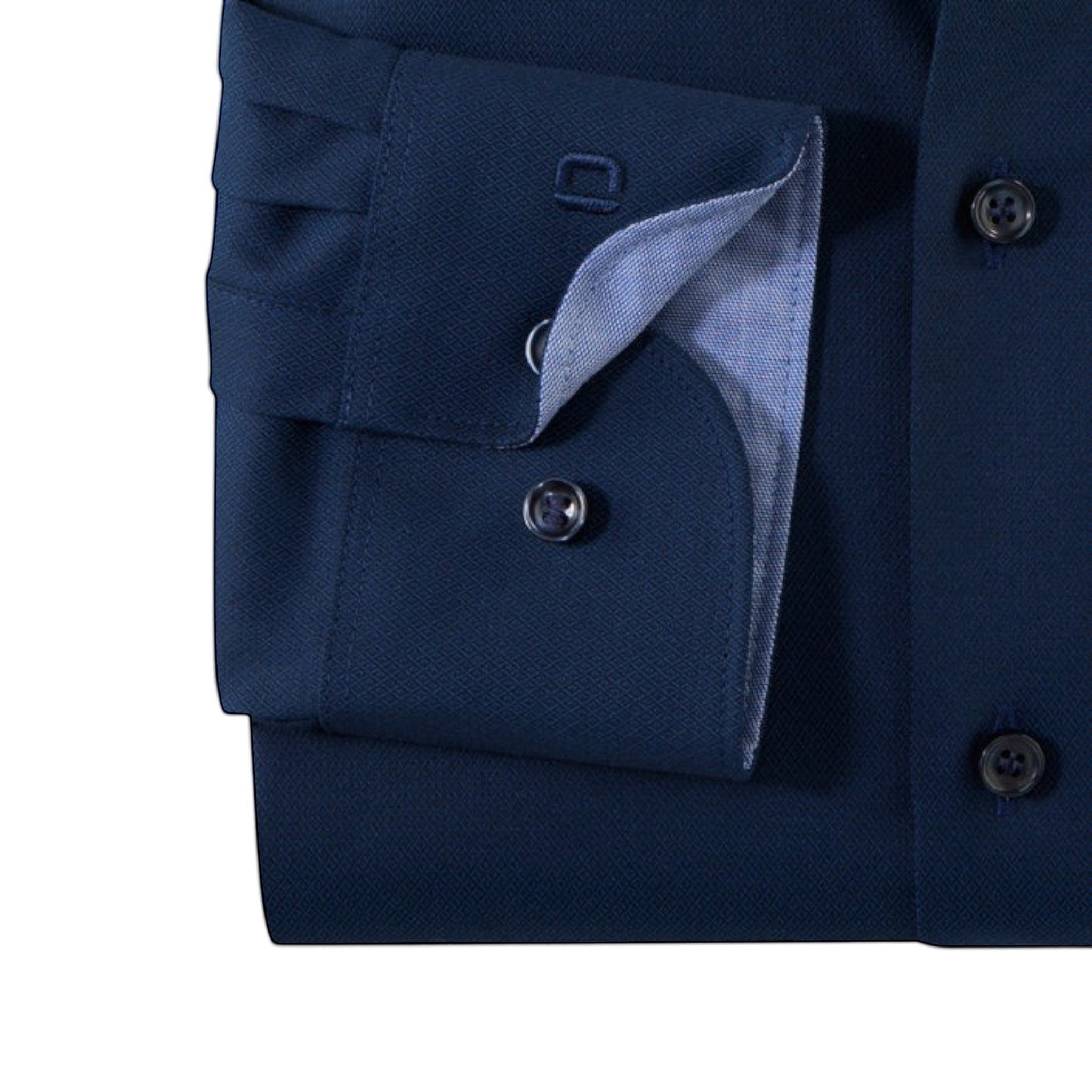 OLYMP - Mens Shirt - Level Five Body Fit - Night Blue - Wildvine Clothing, Spalding, Lincolnshire