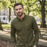 Lyle & scott - Mens Plain Flannel Shirt - Deep Depths X848 / XL - Wildvine Clothing, Spalding, Lincolnshire