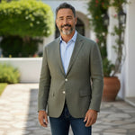Gurteen - Mens - 100% Linen Jacket - Viago - Olive - Wildvine Clothing, Spalding, Lincolnshire