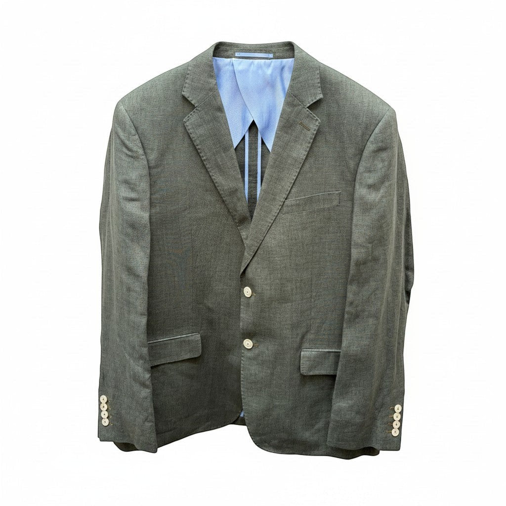 Gurteen - Mens - 100% Linen Jacket - Viago - Olive - Wildvine Clothing, Spalding, Lincolnshire