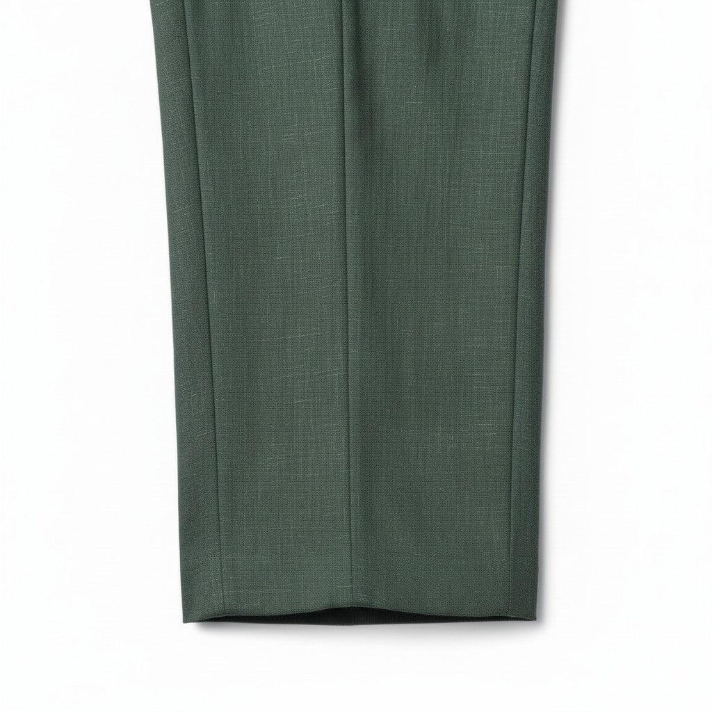 Gurteen - Mens - 100% Linen Trousers - Lynton - Olive - 1852-024 - Wildvine Clothing, Spalding, Lincolnshire
