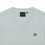 Lyle & Scott - Mens Cotton V Neck Jumper - Opal Blue - Wildvine Clothing, Spalding, Lincolnshire