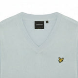 Lyle & Scott - Mens Cotton V Neck Jumper - Opal Blue - Wildvine Clothing, Spalding, Lincolnshire