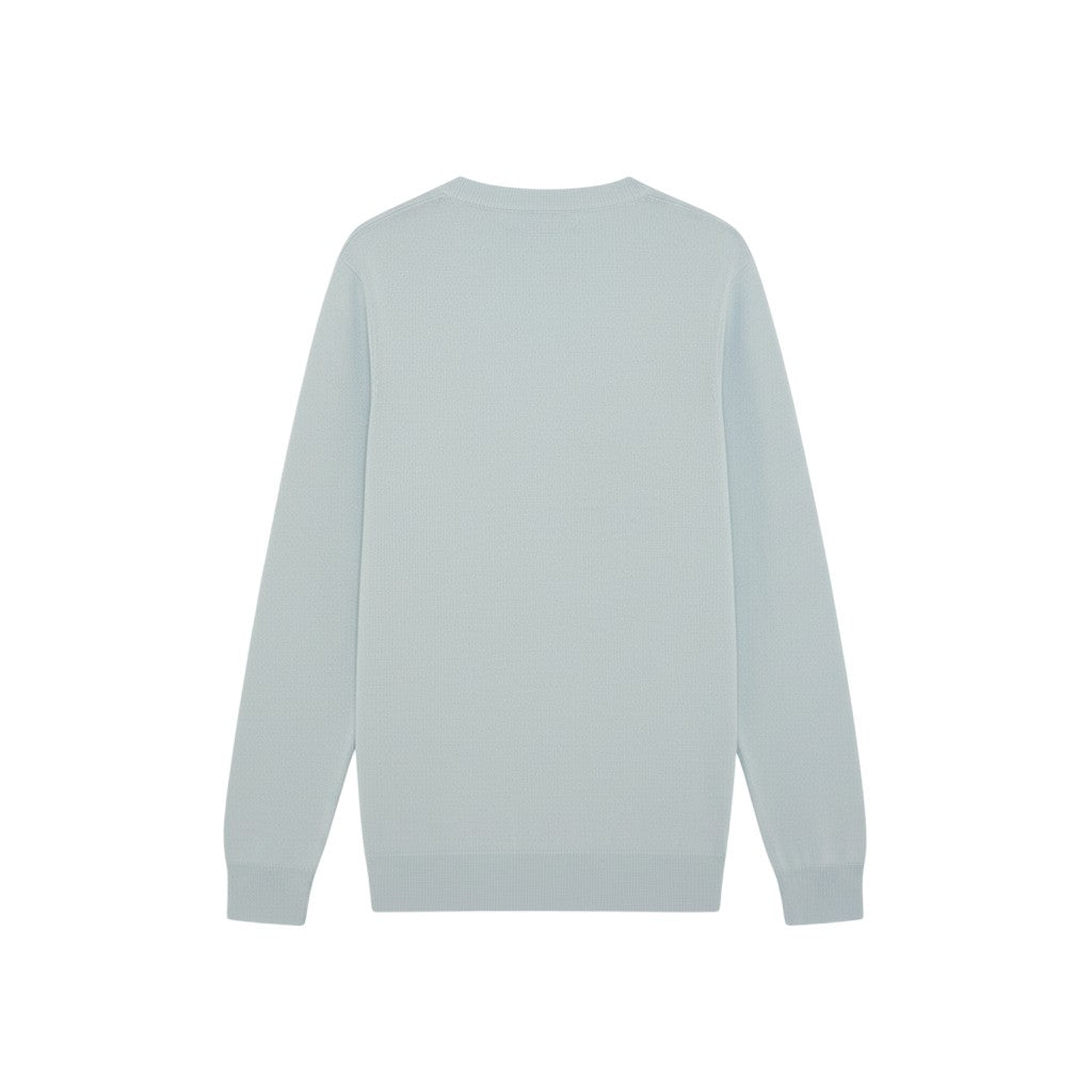 Lyle & Scott - Mens Cotton V Neck Jumper - Opal Blue - KN2492V W596 - Wildvine Clothing, Spalding, Lincolnshire