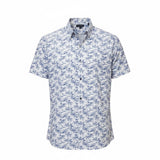 Gurteen - Mens - Seville - Modern Fit / Short Sleeved - Midnight Palm Print - 5102 935 - Wildvine Clothing, Spalding, Lincolnshire