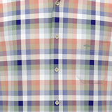 Fynch-Hatton - Mens Shirt - Colorful Combi Check - Peach 209 - Wildvine Clothing, Spalding, Lincolnshire