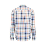Fynch-Hatton - Mens Shirt - Colorful Combi Check - Peach 209 - Wildvine Clothing, Spalding, Lincolnshire