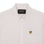 Lyle & Scott - Mens Stripe Oxford Shirt - Pink Grapefruit/ White LW2214VT Y152 - Wildvine Clothing, Spalding, Lincolnshire
