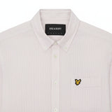 Lyle & Scott - Mens Stripe Oxford Shirt - Pink Grapefruit/ White LW2214VT Y152 - Wildvine Clothing, Spalding, Lincolnshire