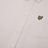 Lyle & Scott - Mens Stripe Oxford Shirt - Pink Grapefruit/ White LW2214VT Y152 - Wildvine Clothing, Spalding, Lincolnshire