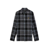 Lyle & Scott - Mens Tartan Corduroy Shirt - Jet Black / White W189 - Wildvine Clothing, Spalding, Lincolnshire