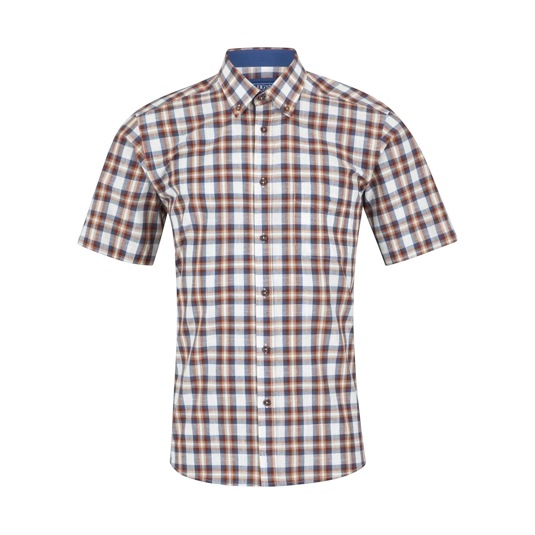 DG's Drifter Mens - Regular Short Sleeve Casual Shirt - Blue - Wildvine Clothing, Spalding, Lincolnshire