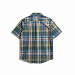 Fynch-Hatton - Mens Shirt - Modern Check - Vibrant Blue - 1/2 sleeve 622 - Wildvine Clothing, Spalding, Lincolnshire