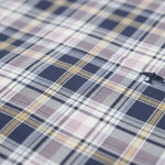 Fynch-Hatton Men's Regular Short Sleeve Casual Shirt - Poplin Check – Horizon - Wildvine Clothing, Spalding, Lincolnshire