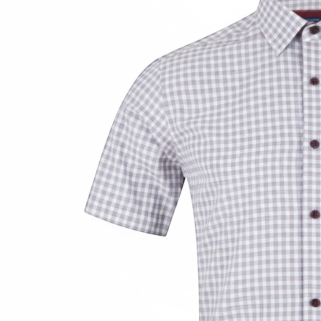 DG's Drifter Mens - Regular Short Sleeve Casual Shirt - Red/Blue - 14603SS - 63 - Wildvine Clothing, Spalding, Lincolnshire